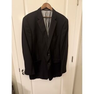 Peter Millar Men's 48T Black Wool Sport Coat Blazer 2 Button